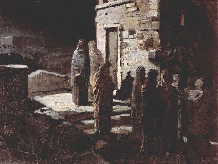 unknow artist Christus betritt mit seinen Jungern den Garten Gethsemane oil painting image